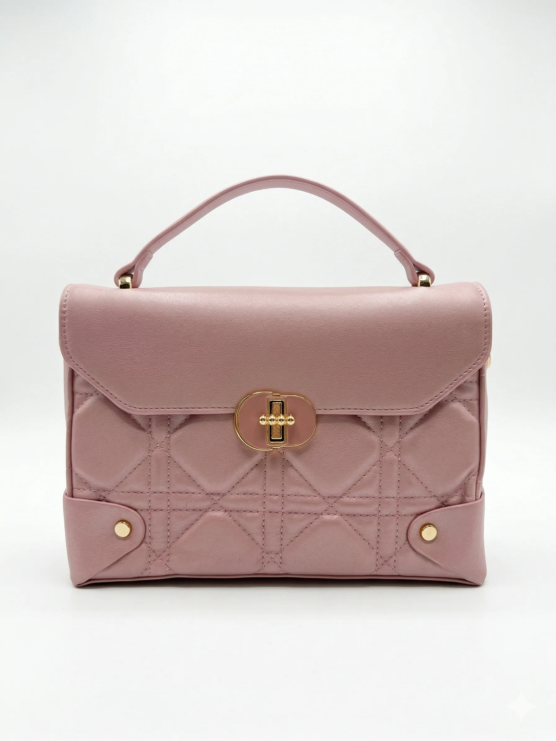 The Blush Rose Quilted Satchel